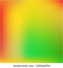 Gradient mesh painted in different colors. Vector illustration concept. Unreal splash and spreading spot. Yellow gradient mesh with smooth color transitions.