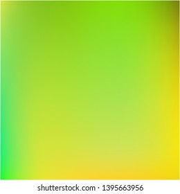 Gradient mesh painted in different colors. Vector illustration flyer. Creative splash and spreading spot. Yellow gradient mesh with smooth color transitions.