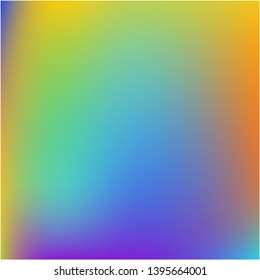 Gradient mesh painted in different colors. Vector illustration presentation. Interesting splash and spreading spot. Violet gradient mesh with smooth color transitions.
