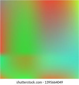 Gradient mesh painted in different colors. Vector illustration concept. Great splash and spreading spot. Green gradient mesh with smooth color transitions.