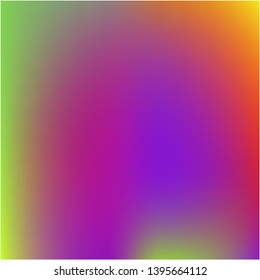 Gradient mesh painted in different colors. Unreal splash and spreading spot. Vector illustration cover. Violet gradient mesh with smooth color transitions.