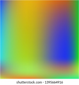 Gradient mesh painted in different colors. Pretty splash and spreading spot. Vector illustration space. Yellow gradient mesh with smooth color transitions.