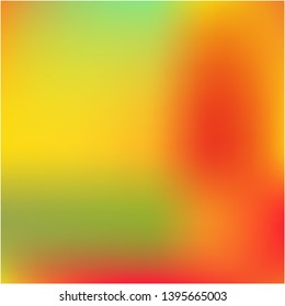 Gradient mesh painted in different colors. Strange splash and spreading spot. Vector illustration show. Yellow gradient mesh with smooth color transitions.