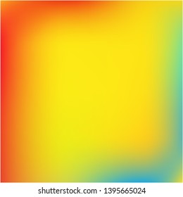Gradient mesh painted in different colors. Creative splash and spreading spot. Vector illustration space. Yellow gradient mesh with smooth color transitions.