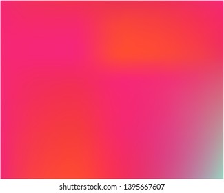 Gradient mesh painted in different colors. Vector illustration flyer. Juicy splash and spreading spot. Pink gradient mesh with smooth color transitions.
