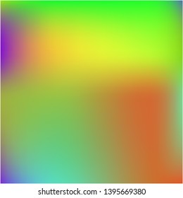 Gradient mesh painted in different colors. Amazing splash and spreading spot. Vector illustration concept. Yellow gradient mesh with smooth color transitions.