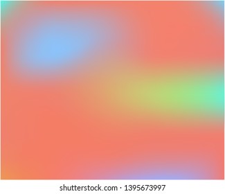 Gradient mesh painted in different colors. Strange splash and spreading spot. Vector illustration presentation. Orange gradient mesh with smooth color transitions.