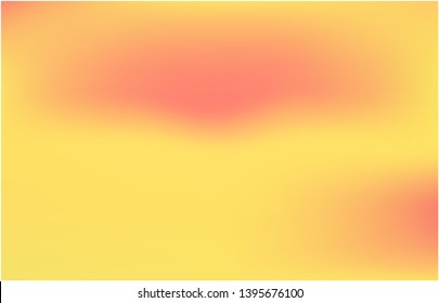 Gradient mesh painted in different colors. Interesting splash and spreading spot. Vector illustration layout. Yellow gradient mesh with smooth color transitions.