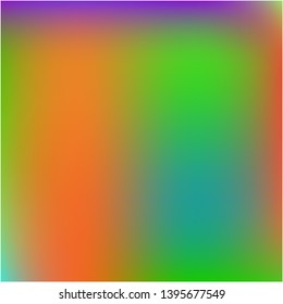 Gradient mesh painted in different colors. Creative splash and spreading spot. Vector illustration layout. Orange gradient mesh with smooth color transitions.