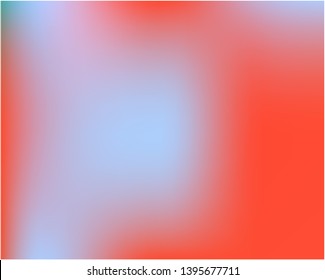 Gradient mesh painted in different colors. Vector illustration shape. Pretty splash and spreading spot. Red gradient mesh with smooth color transitions.