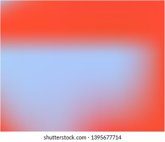 Gradient mesh painted in different colors. Vector illustration shape. Unreal splash and spreading spot. Red gradient mesh with smooth color transitions.