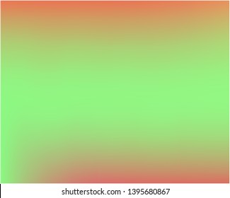 Gradient mesh painted in different colors. Juicy splash and spreading spot. Vector illustration space. Green gradient mesh with smooth color transitions.