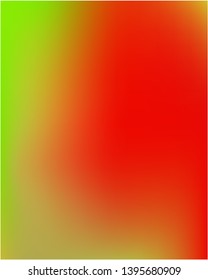 Gradient mesh painted in different colors. Vector illustration shape. Random splash and spreading spot. Red gradient mesh with smooth color transitions.