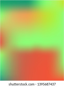 Gradient mesh painted in different colors. Vector illustration concept. Creative splash and spreading spot. Green gradient mesh with smooth color transitions.