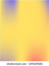 Gradient mesh painted in different colors. Trendy splash and spreading spot. Vector illustration shape. Yellow gradient mesh with smooth color transitions.