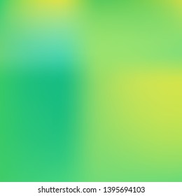 Gradient mesh painted in different colors. Pretty splash and spreading spot. Vector illustration space. Green gradient mesh with smooth color transitions.