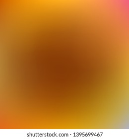 Gradient mesh painted in different colors. Magic splash and spreading spot. Vector illustration flat. Orange gradient mesh with smooth color transitions.