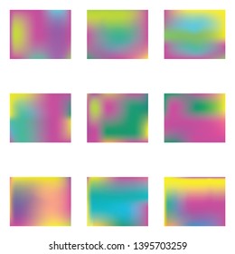 Gradient mesh painted in different colors. Creative splash and spreading spot. Vector illustration show. Violet gradient mesh with smooth color transitions.