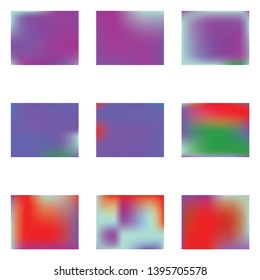 Gradient mesh painted in different colors. Interesting splash and spreading spot. Vector illustration flyer. Violet gradient mesh with smooth color transitions.
