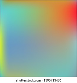 Gradient mesh painted in different colors. Random splash and spreading spot. Vector illustration space. Blue gradient mesh with smooth color transitions.