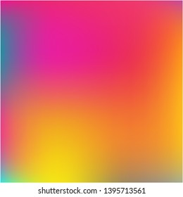 Gradient mesh painted in different colors. Vector illustration invite. Juicy splash and spreading spot. Pink gradient mesh with smooth color transitions.