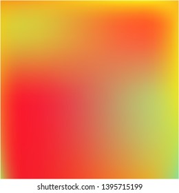 Gradient mesh painted in different colors. Vector illustration invite. Juicy splash and spreading spot. Red gradient mesh with smooth color transitions.