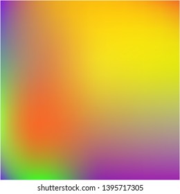 Gradient mesh painted in different colors. Juicy splash and spreading spot. Vector illustration shape. Violet gradient mesh with smooth color transitions.