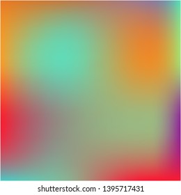 Gradient mesh painted in different colors. Vector illustration flat. Strange splash and spreading spot. Violet gradient mesh with smooth color transitions.
