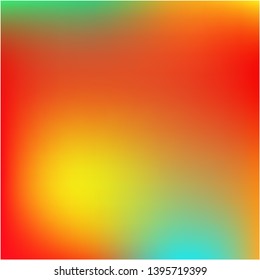 Gradient mesh painted in different colors. Vector illustration presentation. Pretty splash and spreading spot. Red gradient mesh with smooth color transitions.