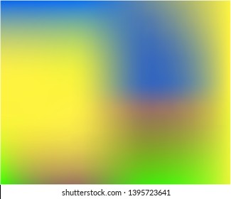 Gradient mesh painted in different colors. Nice splash and spreading spot. Vector illustration layout. Yellow gradient mesh with smooth color transitions.