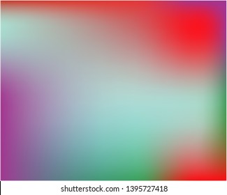 Gradient mesh painted in different colors. Vector illustration presentation. Graceful splash and spreading spot. Red gradient mesh with smooth color transitions.