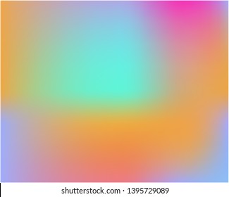 Gradient mesh painted in different colors. Vector illustration layout. Nice splash and spreading spot. Orange gradient mesh with smooth color transitions.