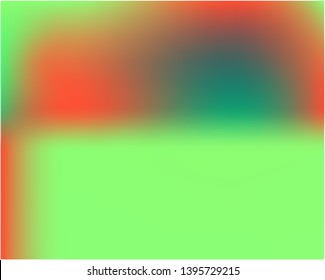 Gradient mesh painted in different colors. Vector illustration concept. Juicy splash and spreading spot. Green gradient mesh with smooth color transitions.