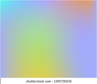 Gradient mesh painted in different colors. Vector illustration shape. Random splash and spreading spot. Blue gradient mesh with smooth color transitions.
