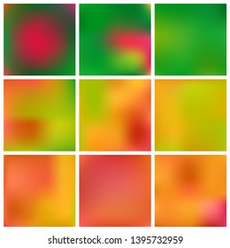 Gradient mesh painted in different colors. Vector illustration invite. Strange splash and spreading spot. Green gradient mesh with smooth color transitions.