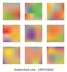Gradient mesh painted in different colors. Graceful splash and spreading spot. Vector illustration presentation. Violet gradient mesh with smooth color transitions.