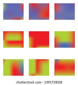 Gradient mesh painted in different colors. Vector illustration flat. Strange splash and spreading spot. Violet gradient mesh with smooth color transitions.