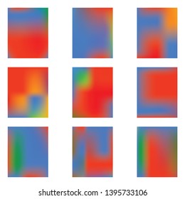 Gradient mesh painted in different colors. Magic splash and spreading spot. Vector illustration layout. Blue gradient mesh with smooth color transitions.