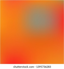 Gradient mesh painted in different colors. Vector illustration flyer. Interesting splash and spreading spot. Red gradient mesh with smooth color transitions.