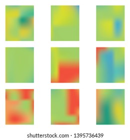 Gradient mesh painted in different colors. Nice splash and spreading spot. Vector illustration layout. Green gradient mesh with smooth color transitions.
