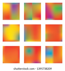 Gradient mesh painted in different colors. Great splash and spreading spot. Vector illustration layout. Orange gradient mesh with smooth color transitions.
