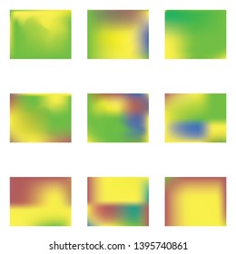 Gradient mesh painted in different colors. Great splash and spreading spot. Vector illustration presentation. Yellow gradient mesh with smooth color transitions.