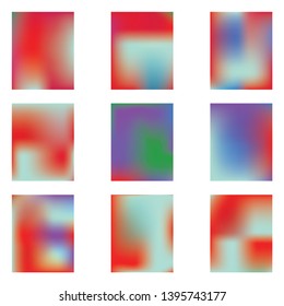 Gradient mesh painted in different colors. Vector illustration invite. Great splash and spreading spot. Red gradient mesh with smooth color transitions.
