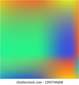 Gradient mesh painted in different colors. Vector illustration layout. Strange splash and spreading spot. Blue gradient mesh with smooth color transitions.