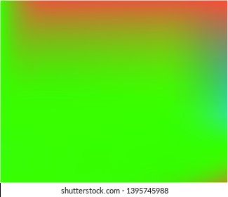Gradient mesh painted in different colors. Vector illustration concept. Amazing splash and spreading spot. Green gradient mesh with smooth color transitions.