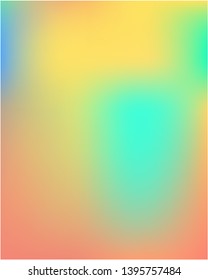 Gradient mesh painted in different colors. Strange splash and spreading spot. Vector illustration layout. Orange gradient mesh with smooth color transitions.