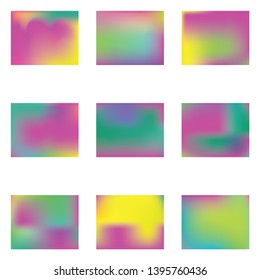 Gradient mesh painted in different colors. Graceful splash and spreading spot. Vector illustration shape. Violet gradient mesh with smooth color transitions.