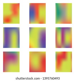 Gradient mesh painted in different colors. Trendy splash and spreading spot. Vector illustration invite. Yellow gradient mesh with smooth color transitions.