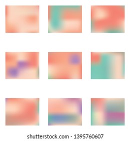 Gradient mesh painted in different colors. Startling splash and spreading spot. Vector illustration layout. Pink gradient mesh with smooth color transitions.