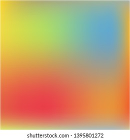 Gradient mesh painted in different colors. Vector illustration invite. Pretty splash and spreading spot. Gradient mesh with smooth color transitions.